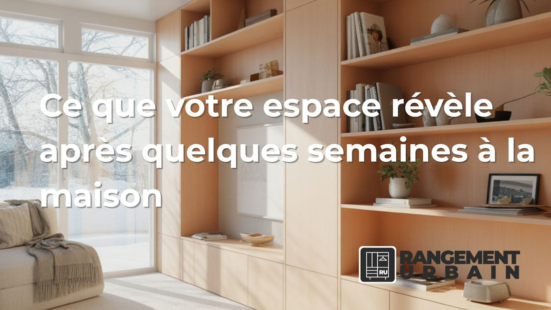 Ce que votre espace révèle après quelques semaines à la maison - Rangement Urbain