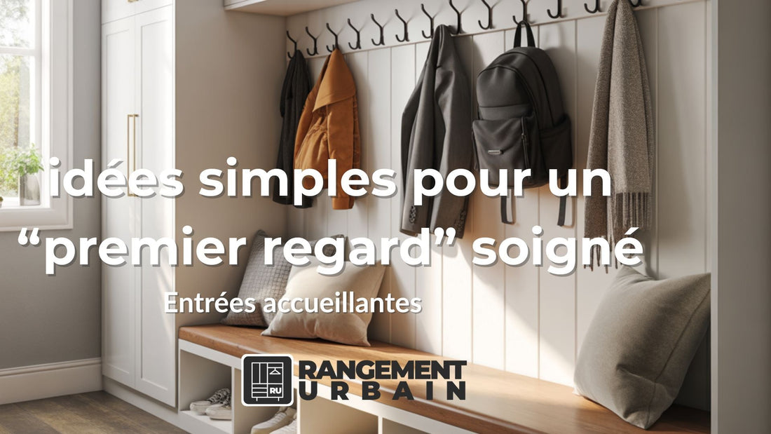 Entrées accueillantes : idées simples pour un “premier regard” soigné - Rangement Urbain