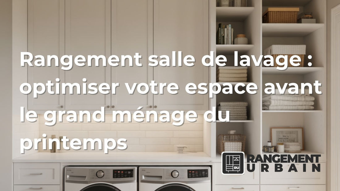 Rangement salle de lavage : optimiser votre espace avant le grand ménage du printemps - Rangement Urbain